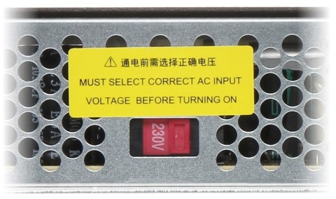 ZASILACZ RACK ZR12-150 12 V DC 12.5 A ZASILACZ RACK ZR12-150 12 V DC 12.5 A