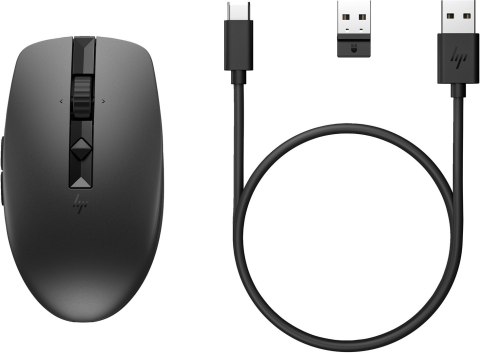 Mysz HP 710 Rechargeable Silent Mouse Black bezprzewodowa z akumulatorem czarna 6E6F2AA Mysz HP 710 Rechargeable Silent Mouse Black bezprzewodowa z akumulatorem czarna 6E6F2AA
