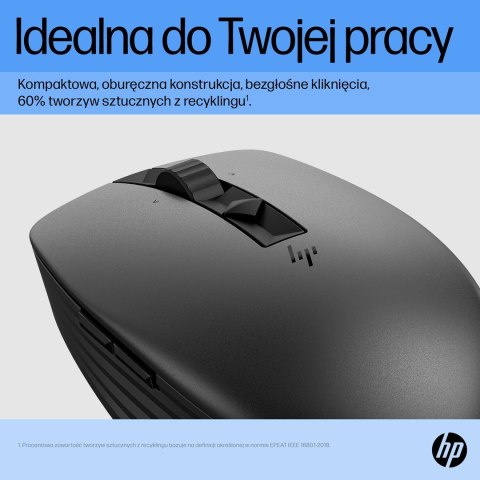 Mysz HP 710 Rechargeable Silent Mouse Black bezprzewodowa z akumulatorem czarna 6E6F2AA Mysz HP 710 Rechargeable Silent Mouse Black bezprzewodowa z akumulatorem czarna 6E6F2AA