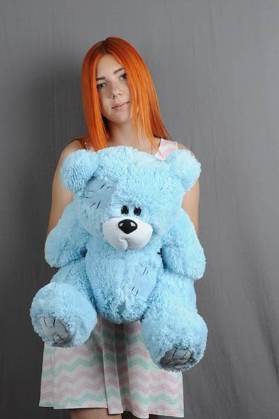 Miś TEDDY 60cm niebieski Miś TEDDY 60cm niebieski