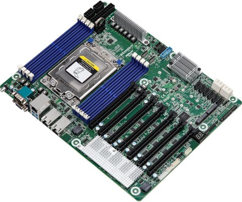 Płyta główna ASRock WRX80D8-2T 1x sWRX8 AMD Ryzen Threadripper PRO WRX80 (NVMe, SATA, 2xM.2, 2x10GbE, IPMI) Płyta główna ASRock WRX80D8-2T 1x sWRX8 AMD Ryzen Threadripper PRO WRX80 (NVMe, SATA, 2xM.2, 2x10GbE, IPMI)