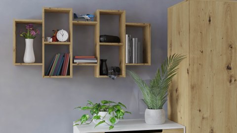 REGAŁ WISZĄCY BILBAO 7.0 ŚCIENNY PÓŁKI DĄB ARTISAN REGAŁ WISZĄCY BILBAO 7.0 ŚCIENNY PÓŁKI DĄB ARTISAN