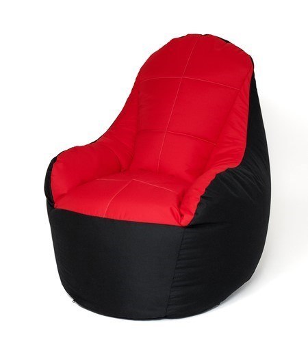 Pufa worek sako BOSS czarny-czerwony XXL 140x90 Pufa worek sako BOSS czarny-czerwony XXL 140x90