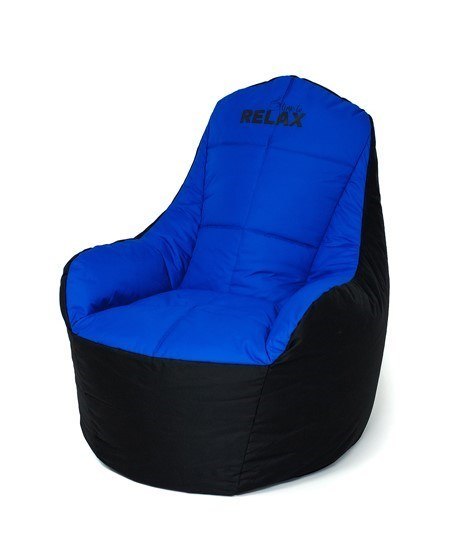 Pufa worek sako BOSS czarny-niebieski XXL 140x90 Pufa worek sako BOSS czarny-niebieski XXL 140x90