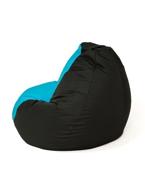 Pufa worek sako GRUSZA czarny-niebieski XXL 140x100 Pufa worek sako GRUSZA czarny-niebieski XXL 140x100