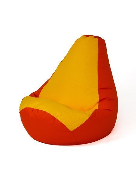 Pufa worek sako GRUSZA czerwony-żółty XL 130x90 Pufa worek sako GRUSZA czerwony-żółty XL 130x90