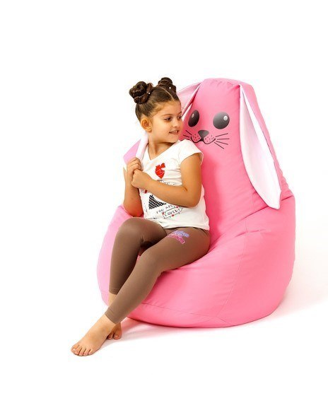 Pufa worek sako KRÓLIK różowy XL 130x90 Pufa worek sako KRÓLIK różowy XL 130x90