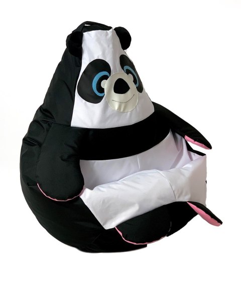 Pufa worek sako PANDA czarny-biały XL 130x90 Pufa worek sako PANDA czarny-biały XL 130x90
