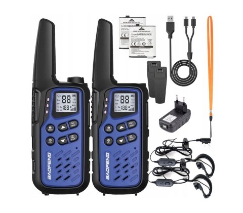 Krótkofalówka Baofeng BF-T25E Dark Blue 2 sztuki