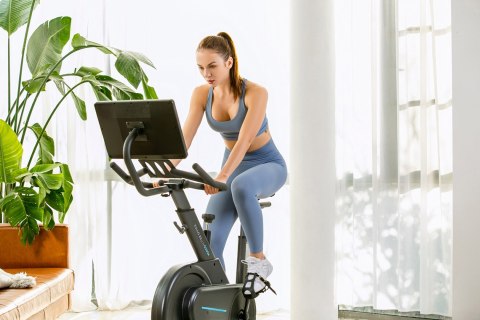 Rower stacjonarny, magnetyczny OVICX Q200X z ekranem dotykowym 15,6" TFT, WIFI bluetooth&app (WYPRZEDAŻ) Rower stacjonarny, magnetyczny OVICX Q200X z ekranem dotykowym 15,6" TFT, WIFI bluetooth&app (WYPRZEDAŻ)