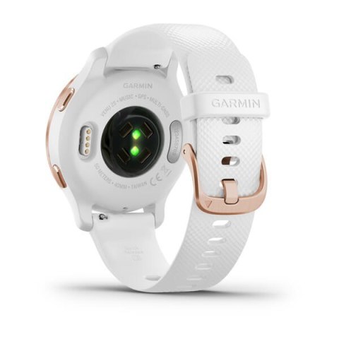 Zegarek Garmin Venu 2S (40 mm) Rose Gold Stainless Steel Bezel / White Case / Silicone Band Zegarek Garmin Venu 2S (40 mm) Rose Gold Stainless Steel Bezel / White Case / Silicone Band
