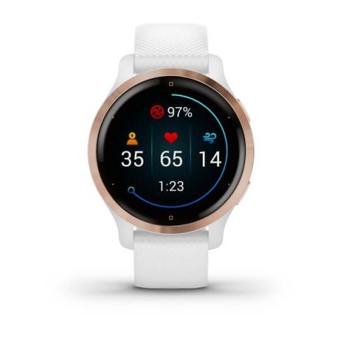 Zegarek Garmin Venu 2S (40 mm) Rose Gold Stainless Steel Bezel / White Case / Silicone Band Zegarek Garmin Venu 2S (40 mm) Rose Gold Stainless Steel Bezel / White Case / Silicone Band