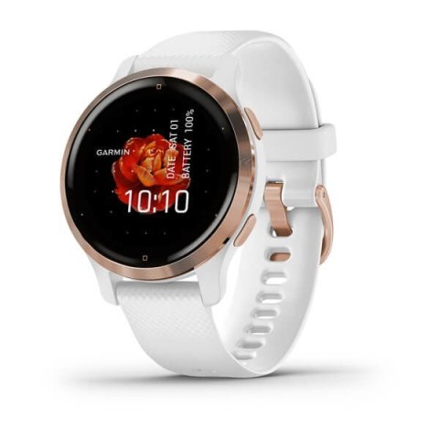 Zegarek Garmin Venu 2S (40 mm) Rose Gold Stainless Steel Bezel / White Case / Silicone Band Zegarek Garmin Venu 2S (40 mm) Rose Gold Stainless Steel Bezel / White Case / Silicone Band