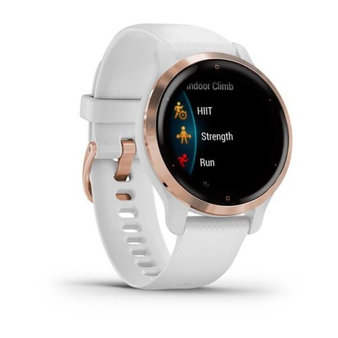 Zegarek Garmin Venu 2S (40 mm) Rose Gold Stainless Steel Bezel / White Case / Silicone Band Zegarek Garmin Venu 2S (40 mm) Rose Gold Stainless Steel Bezel / White Case / Silicone Band