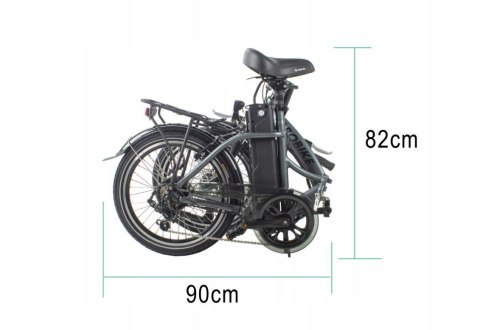JOBOBIKE Sam - Składany Rower Elektryczny Miejski Dla Seniora 250W Szary JOBOBIKE Sam - Składany Rower Elektryczny Miejski Dla Seniora 250W Szary