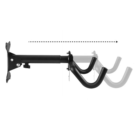MACLEAN ROWEROWY UCHWYT ŚCIENNY POZIOMY, STAL, MAX. OBCIĄŻENIE 30KG MC-484