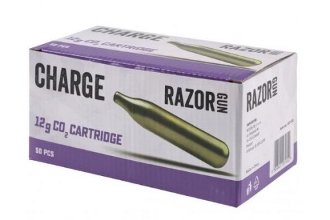 Kapsuły CO2 RazorGun 12g - 50 sztuk w pudełku Kapsuły CO2 RazorGun 12g - 50 sztuk w pudełku