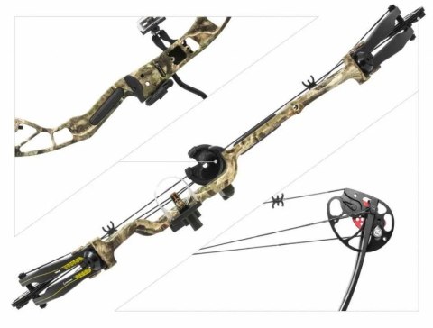 Łuk bloczkowy Poe Lang EK HUNGER REX camo 28", 20-65LBS, 250 FPS (CO-029F) Łuk bloczkowy Poe Lang EK HUNGER REX camo 28", 20-65LBS, 250 FPS (CO-029F)