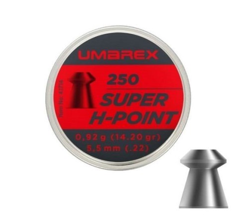 Śrut 5,5 mm Umarex Super H-Point 250 szt Śrut 5,5 mm Umarex Super H-Point 250 szt