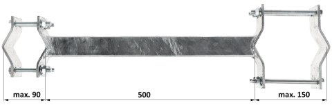 OBEJMA DYSTANSOWA OR-50R90-150