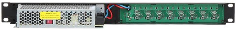PATCH PANEL 8-PORTOWY Z ZASILACZEM ZR48-158/POE-8 48 V DC 3.3 A