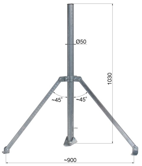 UCHWYT DACHOWY UMA-50R100