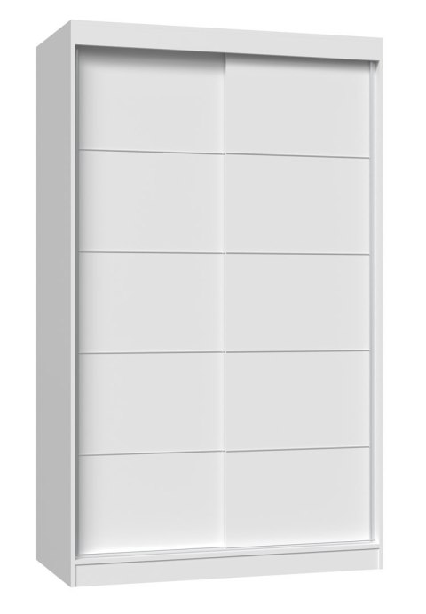 Szafa z drzwiami przesuwnymi i ozdobnymi szprosami IGA 120x61xH200 biel Szafa z drzwiami przesuwnymi i ozdobnymi szprosami IGA 120x61xH200 biel