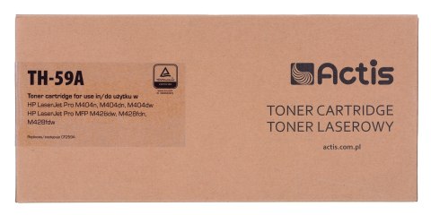 Actis TH-59A Toner (zamiennik HP CF259A; Supreme; 3000 stron; czarny) z chipem monitorującym poziom tonera. Zalecamy wyłączenie Actis TH-59A Toner (zamiennik HP CF259A; Supreme; 3000 stron; czarny) z chipem monitorującym poziom tonera. Zalecamy wyłączenie