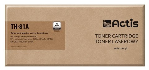 Actis TH-81A Toner (zamiennik HP 81A CF281A; Standard; 10500 stron; czarny) Actis TH-81A Toner (zamiennik HP 81A CF281A; Standard; 10500 stron; czarny)