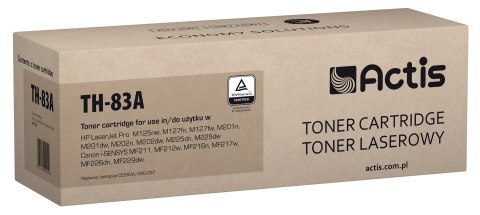 Actis TH-83A Toner (zamiennik HP 83A CF283A, Canon CRG-737; Standard; 1500 stron; czarny) Actis TH-83A Toner (zamiennik HP 83A CF283A, Canon CRG-737; Standard; 1500 stron; czarny)