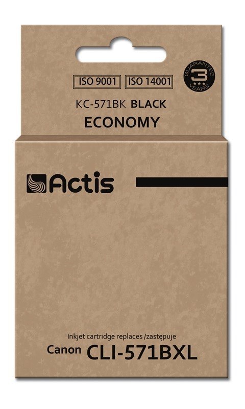 Actis KC-571BK Tusz (zamiennik Canon CLI-571BK; Standard; 12 ml; czarny) Actis KC-571BK Tusz (zamiennik Canon CLI-571BK; Standard; 12 ml; czarny)