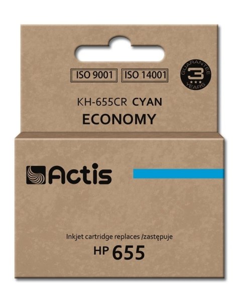 Actis KH-655CR Tusz (zamiennik HP 655 CZ110AE; Standard; 12 ml; niebieski) Actis KH-655CR Tusz (zamiennik HP 655 CZ110AE; Standard; 12 ml; niebieski)