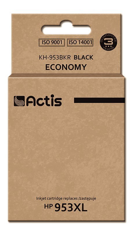 Actis KH-953BKR Tusz (zamiennik HP 953XL L0S70AE; Standard; 50ml; 2000 stron, czarny) - Nowy Chip Actis KH-953BKR Tusz (zamiennik HP 953XL L0S70AE; Standard; 50ml; 2000 stron, czarny) - Nowy Chip