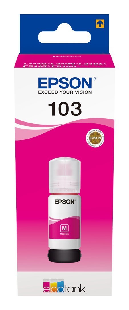 Tusz Epson C13T00S34A (oryginał 103; 65 ml; czerwony) Tusz Epson C13T00S34A (oryginał 103; 65 ml; czerwony)