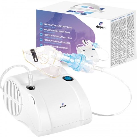 Cichy inhalator tłokowy z dwiema maskami Cichy inhalator tłokowy z dwiema maskami