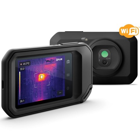 FLIR KAMERA TERMOWIZYJNA Z TECHNOLOGIĄ POPRAWY OBRAZU MSX WI-FI I ŁĄCZNOŚCIĄ W CHMURZE, 128X96PX, DO 300STC, FOV 53,6ST, C3-X FLIR KAMERA TERMOWIZYJNA Z TECHNOLOGIĄ POPRAWY OBRAZU MSX WI-FI I ŁĄCZNOŚCIĄ W CHMURZE, 128X96PX, DO 300STC, FOV 53,6ST, C3-X