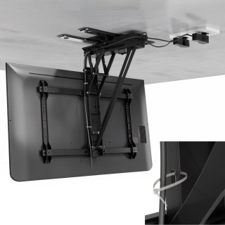 MACLEAN UCHWYT DO TV ELEKTRYCZNY SUFITOWY, OBSŁUGA TUYA, MAX VESA 600X400, OBRÓT 90ST. PILOT, 32"-75", 35KG MC-490