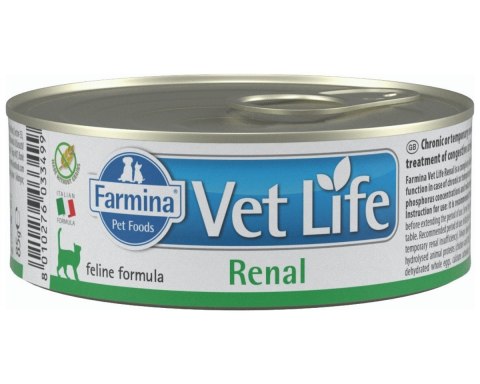 FARMINA Vet Life Renal Feline - mokra karma dla kota - 85 g FARMINA Vet Life Renal Feline - mokra karma dla kota - 85 g
