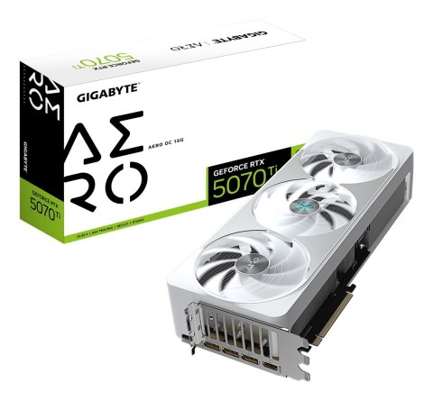 Karta graficzna Gigabyte GeForce RTX 5070 Ti AERO OC 16GB Karta graficzna Gigabyte GeForce RTX 5070 Ti AERO OC 16GB