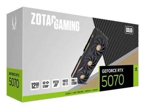 Karta graficzna ZOTAC GAMING GeForce RTX 5070 SOLID 12GB Karta graficzna ZOTAC GAMING GeForce RTX 5070 SOLID 12GB