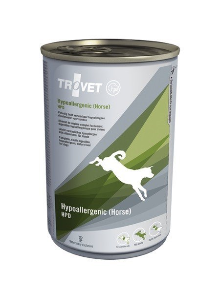 TROVET Hypoallergenic HPD z koniną - mokra karma dla psa - 400 g TROVET Hypoallergenic HPD z koniną - mokra karma dla psa - 400 g