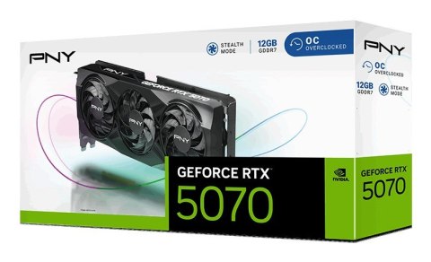 Karta graf. PNY GeForce RTX 5070 12GB OC 3-FAN Karta graf. PNY GeForce RTX 5070 12GB OC 3-FAN
