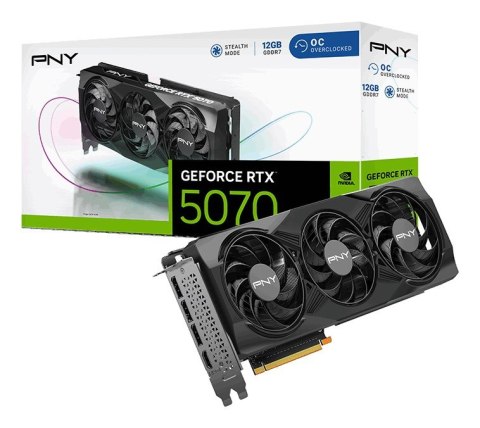 Karta graf. PNY GeForce RTX 5070 12GB OC 3-FAN Karta graf. PNY GeForce RTX 5070 12GB OC 3-FAN