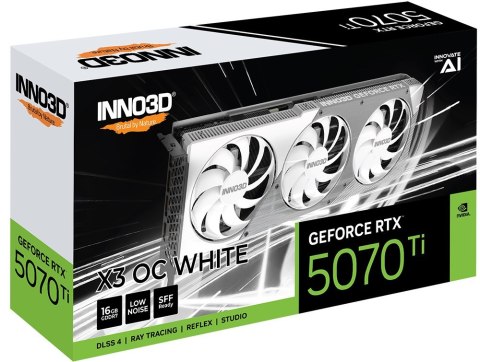 Karta graficzna INNO3D GeForce RTX 5070 Ti X3 OC WHITE Karta graficzna INNO3D GeForce RTX 5070 Ti X3 OC WHITE