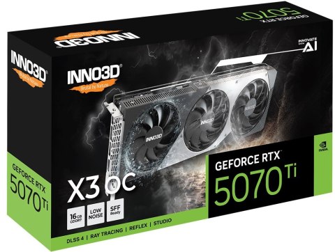Karta graficzna INNO3D GeForce RTX 5070 Ti X3 OC Karta graficzna INNO3D GeForce RTX 5070 Ti X3 OC