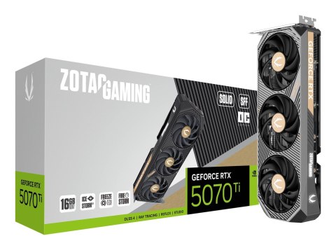 Karta graficzna ZOTAC GAMING GeForce RTX 5070 Ti SOLID SFF OC 16GB Karta graficzna ZOTAC GAMING GeForce RTX 5070 Ti SOLID SFF OC 16GB