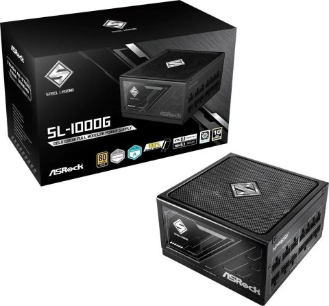 Zasilacz ASRock STEEL LEGEND 1000W 80 Plus Gold Zasilacz ASRock STEEL LEGEND 1000W 80 Plus Gold
