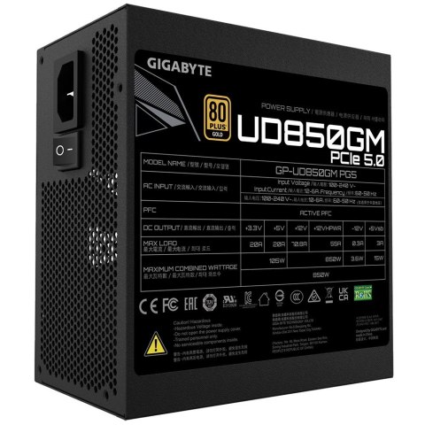 Zasilacz Gigabyte UD850GM PG5 850W 80+ Gold Zasilacz Gigabyte UD850GM PG5 850W 80+ Gold