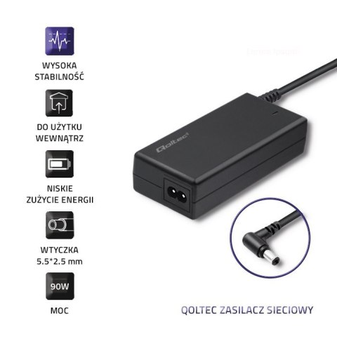 Zasilacz Qoltec 50099.90W do notebooka IBM, Lenovo (20 V; 4,74 A; 90W; 5.5 mm x 2.5 mm) Zasilacz Qoltec 50099.90W do notebooka IBM, Lenovo (20 V; 4,74 A; 90W; 5.5 mm x 2.5 mm)