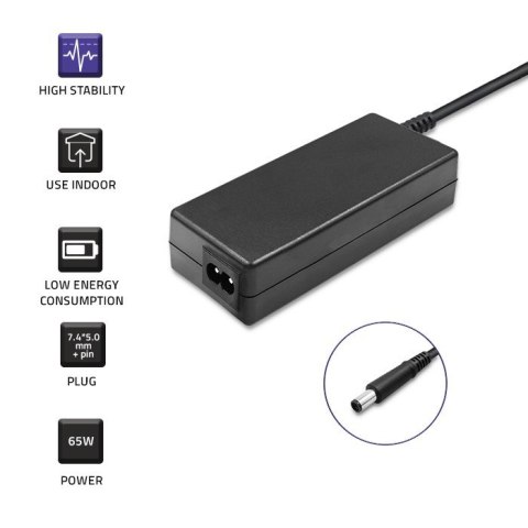 Zasilacz Qoltec 51519.65W do notebooka DELL (19,5 V; 3,34 A; 65W; 7.4 mm x 5 mm) Zasilacz Qoltec 51519.65W do notebooka DELL (19,5 V; 3,34 A; 65W; 7.4 mm x 5 mm)